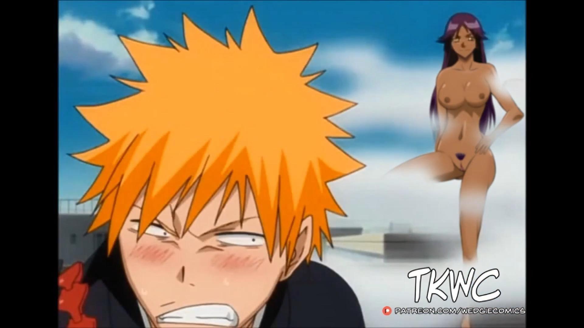 2D - Yoruichi showing off in front of Ichigo [WedgieComics]
