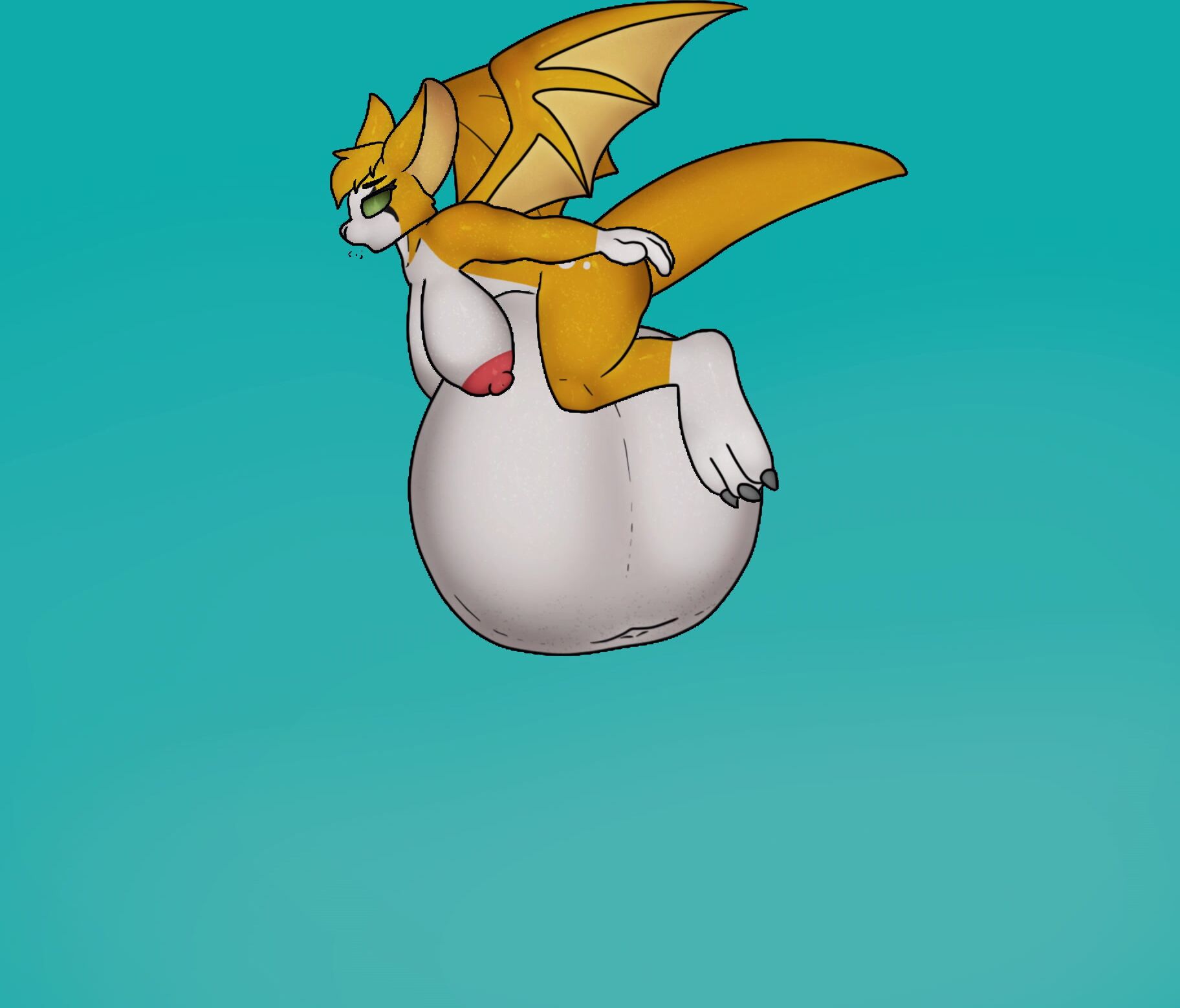 2D - its getting harder flying like this alt. digestion [cw: digestion, loop, vore]