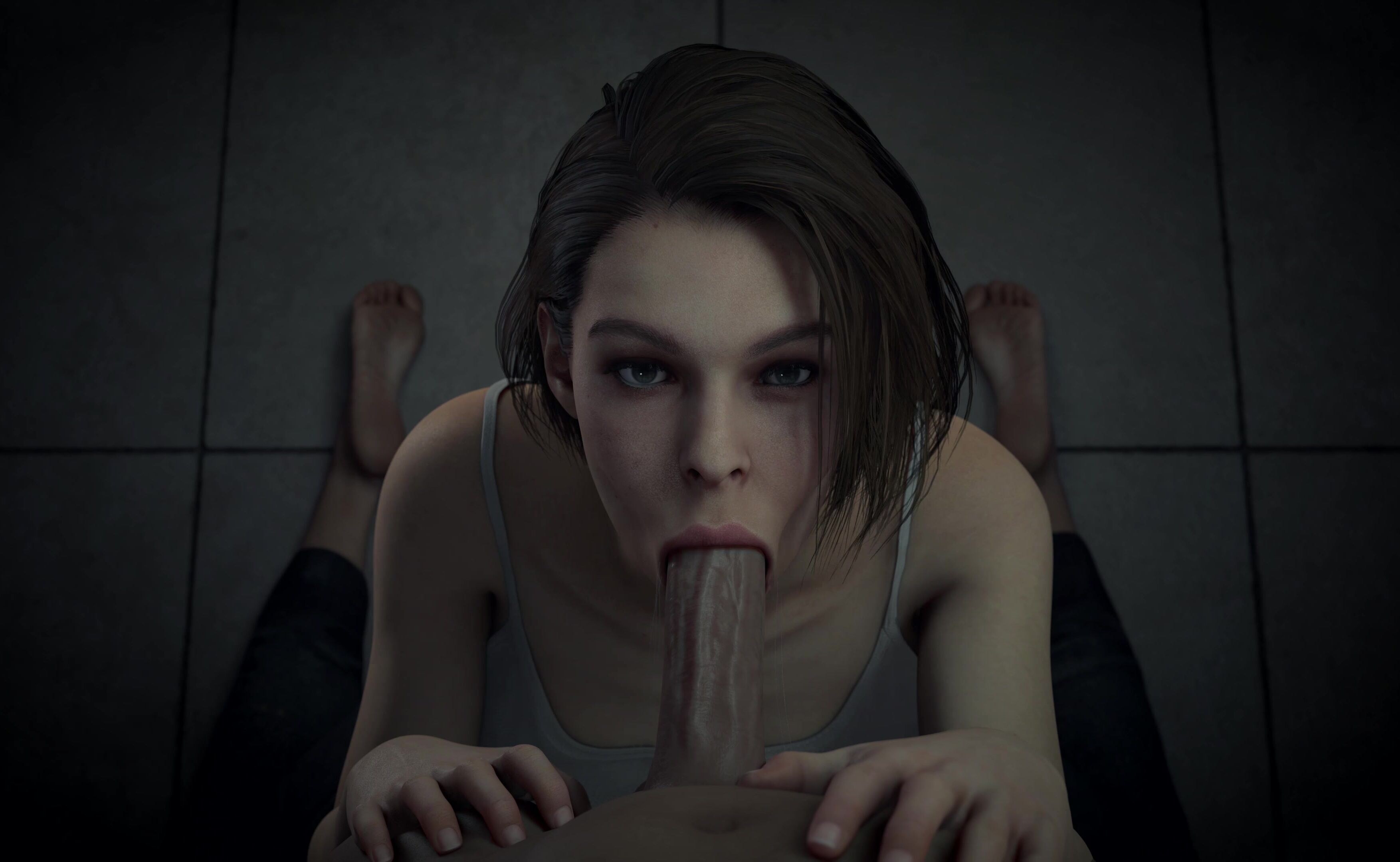 Resident Evil - Jill POV Blowjob [Bluelightsfm]